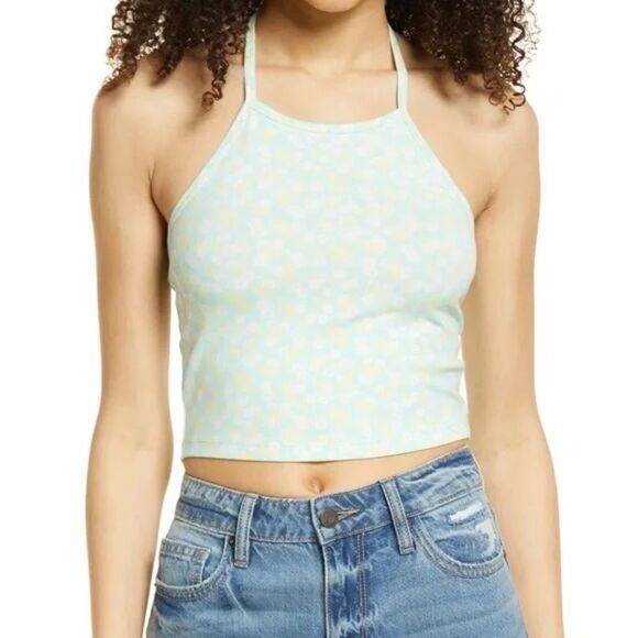 bp Tops - BP Women’s Halter Crop Top Teal Green Plus Size 1X NEW NWT